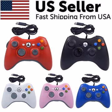 Wired Controller USB For PC Compatible With Xbox 360 / Windows 7 8 10 11 Gamepad