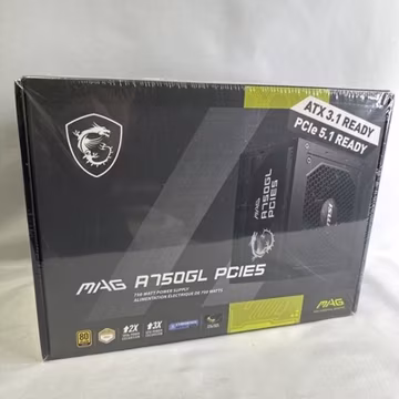MSI MAG A750GL PCIE5 PSU 750W Fully Modular Power Supply 80+ Gold - New