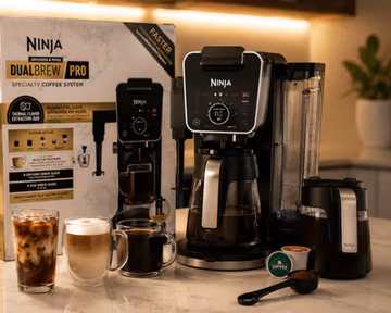 Ninja DualBrew Pro Specialty Coffee System Grounds & Pods Coffee Maker CFP301