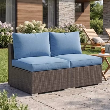 Outdoor Rattan Sectional Sofa All-Weather Wicker