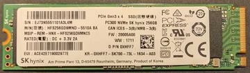 SK Hynix PC300 HFS256GD9MND-5510A 256 GB NVMe 80mm Solid State Drive