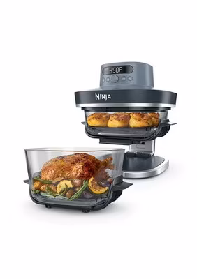 Ninja Crispi Pro 6-in-1 Countertop Glass Air Fryer, Cyberspace