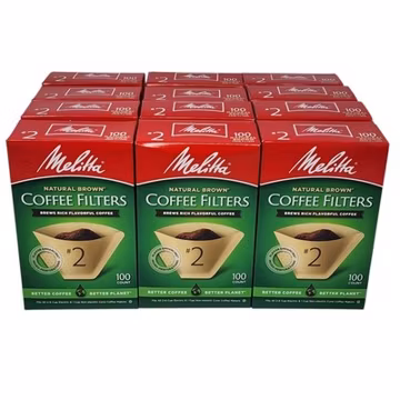 Melitta #2 Cone Natural Brown Coffee Filters (1200 Filters)