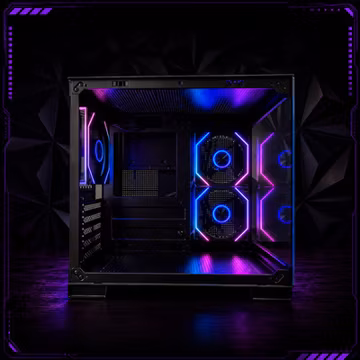 LOVINGCOOL ARGB GAMING PC MATX CASE – PANORAMIC TEMPERED GLASS w/ 3 FANS