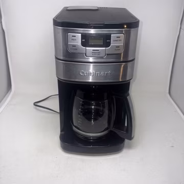 Cuisinart DGB-400 Automatic Grind & Brew 12-Cup Coffeemaker - Black/Silver -USED