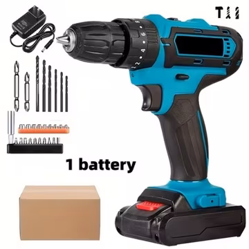 Single-battery electric drill