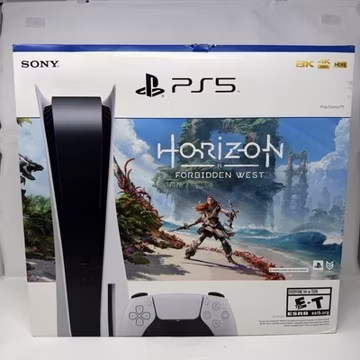 Sony PlayStation 5 Disc Console Horizon Forbidden West Tested Working No Game