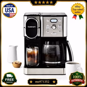 Cuisinart Coffee Center 2-in-1 Coffee Maker 12 Cup Drip & Single Serve Brewer🔥