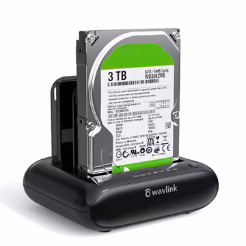 WAVLINK USB 3.0 SATA HDD SSD Docking Station Offline Clone 2.5"/3.5" Hard Drive