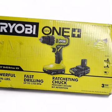 RYOBI 18V ONE+ 1/2 in. Drill/Driver Kit (PCL206K2) – Open Box