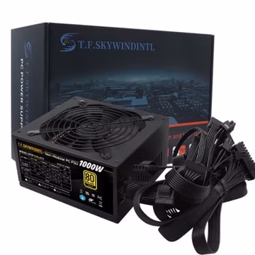 1000W Power Supply 80 Gold Plus Non-Modular, ATX Gaming PSU 20+4 Pin, Dual CPU