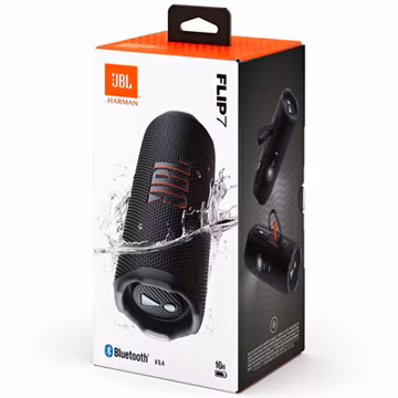 Black JBL Flip 7 Portable Bluetooth Wireless Speaker brand-new