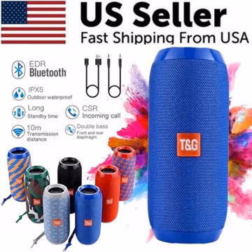Bluetooth Wireless Portable Speaker Waterproof Stereo Bass USB TF FM Radio LOUD