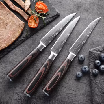 6 Piece Stainless Steel Steak Knife Sharp Professional Kitchen Chef Knives Set