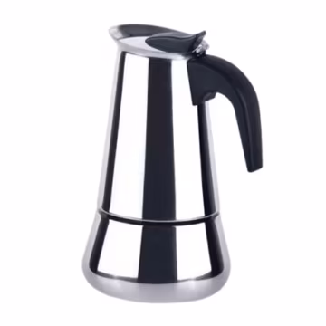 Espresso coffee maker | Stainless steel moka pot | 4 cup - 200 ml