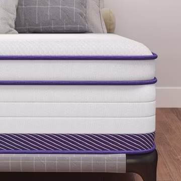 12"14" Gel Memory Foam Spring Hybrid Queen Mattress Twin Full King Size In A Box