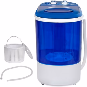 Portable Mini Washing Machine Compact 2 in 1 Washer & Spinner Single Bucket 9lbs