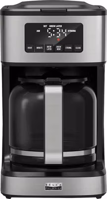 Bella Pro Series 12-Cup Programmable Coffee Maker Stainless Steel, Model 90194