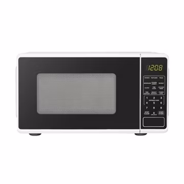 Mainstays 0.7 Cu ft Countertop Microwave Oven, 700 Watts, White, New