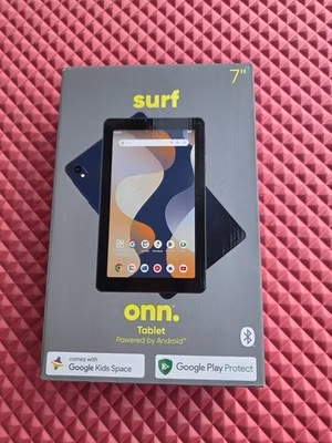 NEW ONN Surf 7" Android Tablet 32GB 3GB Ram Octa Core Bluetooth Wi-Fi Black