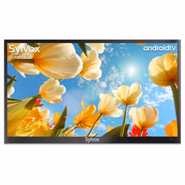 Sylvox 43'' Outdoor TV Smart Android 1000nit 4K IP55 Waterproof TV Partial Sun