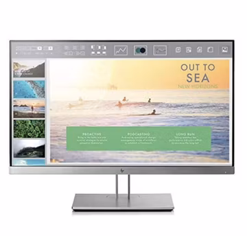 HP EliteDisplay E233 23" 60Hz 8ms Monitor LCD HD IPS Silver HDMI DP 1920 x 1080
