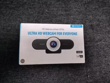 EMEET C970L HD 60FPS w/ Ring Light Autofocus Streaming Web Camera *OPEN BOX*