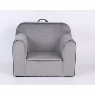 Kids Sofa Toddler Couch 25.39" L x 18.11" W x 20.87" H Gray