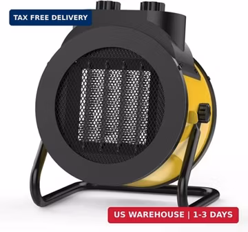 1500W Electric Space Heater with 90 Adjustable Angle, Overheat Protection, Heate