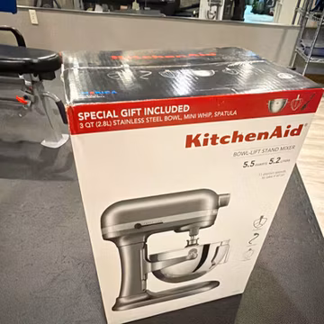 KitchenAid 5.5qt Bowl-Lift Stand Mixer Silver 500W 11-Speed w/ Bowl, & Extras
