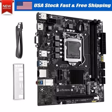JUXIESHI LGA 1151 Motherboard H110 for Intel 9th 8th 7th 6th CPU, PCI-E 3.0 DDR4