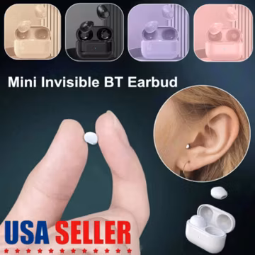 2024 NEW Mini Earbuds Invisible Sleep Headphone Bluetooth 5.2 Earphones Wireless