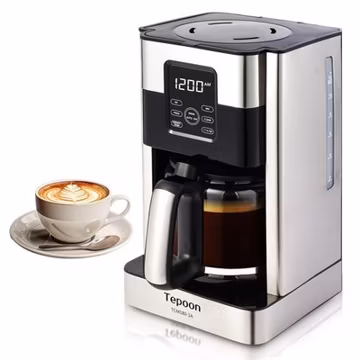 Coffee Maker, 12-Cup Glass Carafe, Programmable, Touch Screen, Keep Hot Plate