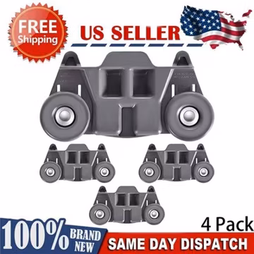 4 Pack W10195416 Dishwasher Lower Rack Wheel W10195416V, AP5983730, PS11722152