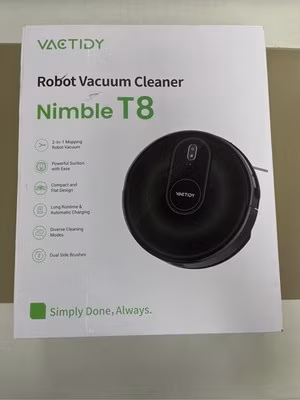 T8 Robot Vacuum and Mop Combo–3000Pa Powerful Suction, App/WiFi/Alexa/Siri Contr