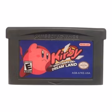 Kirby Nightmare in Dream Land GBA Video Game Gameboy Advance 2002