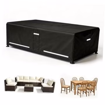 Patio Furniture Covers, Outdoor Furniture 108"L x 82.5"W x 28"H 1pcs - Black