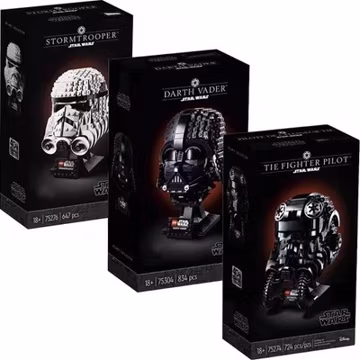 Star Wars Helmets Darth Vader Pilot 75274 Stormtrooper 75276 Blocks Set NO BOX