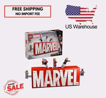 SALE LEGO Marvel Logo & Minifigures Building Set 76313