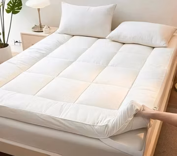 Pillow Top Mattress Fluffy Topper Thick Pad Quilted Premium Ultra Soft Cover Bed