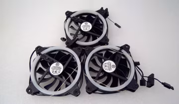 Lot of 3 CyberPower PC Case Cooling Fan 120mm DF1202512SEMN 12VDC 0.2A