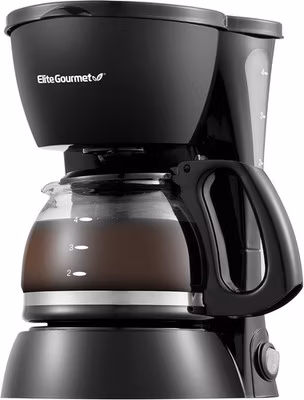 EHC4128 Automatic 4-Cup Brew & Drip Coffee Maker with Pause N Serve, Glass Caraf