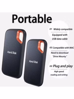 external hard drive 4tb High Speed Capacity Solid State Usb3.2 Laptop Mac And PC
