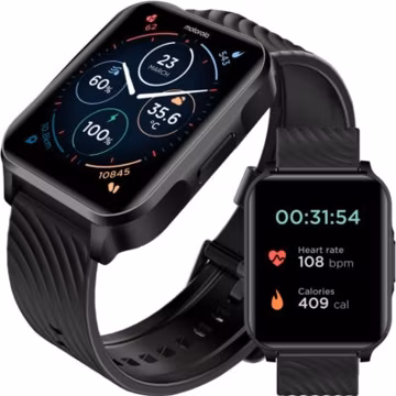 Motorola Moto Watch 70 - Health and Fitness Bluetooth Smartwatch Black MOSWZ70-P
