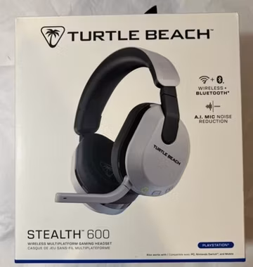 Turtle Beach Stealth 600 Wireless Gaming Headset for PS5 PC Mobile White