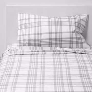 Threshold 400 Thread Count Cotton Sateen 3PC Sheet Set Wrinkle-Resistant