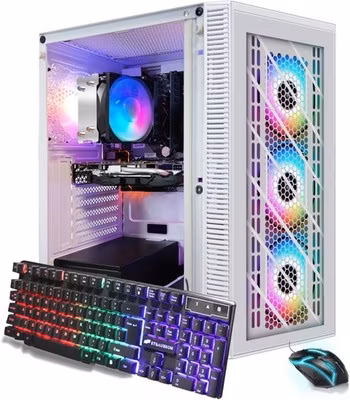 STGAubron RGB PC Computer Desktop,Ryzen 7 5700G up to 4.6G,16G,1T,W11H