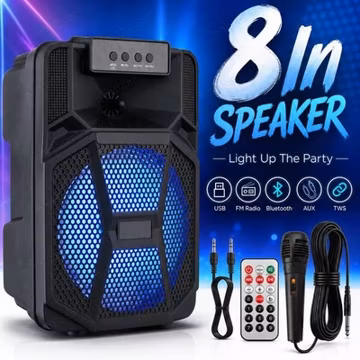 15000W Portable Bluetooth Party Speaker Subwoofer Heavy Bass Stereo Sound System
