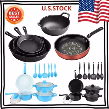Pots and Pans Set Non Stick Cookware Set Nonstick Coated with Cooking Set