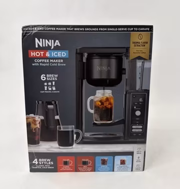 Ninja Coffeemaker Hot & Iced Single Serve & Drip Rapid Cold Brew 10 Cup or Pod